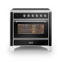 Ilve MI09NE3/BK fornuis inductie zwart - 90 cm. breed