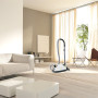 De Miele Complete C1 White stofzuiger kan met een actieradius van 10 meter overal komen
