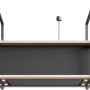 Novy 15006 eiland afzuigkap - Pureline Frame 120 cm Zwart
