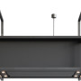 Novy 15006 eiland afzuigkap - Pureline Frame 120 cm Zwart