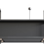 Novy 15008 eiland afzuigkap - Pureline Frame 120 cm Zwart