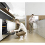 Het design van de SAMSUNG inbouwoven NV9785BJPSR is strak en fraai te combineren