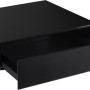 Pelgrim AL514ZWA inbouw zwart glas warmhoudlade