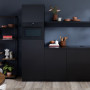 Pelgrim OM540MAT inbouw oven met magnetron - mat zwart