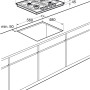 Pelgrim GK427RVSA inbouw kookplaat