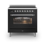 Ilve PI09NE3/BK fornuis inductie zwart - 90 cm. breed