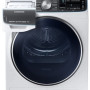 De Samsung DV9BN8288AW heeft een waterreservoir linksboven. Bij gebruik van de condensafvoerset hoeft deze niet meer handmatig geleegd te worden