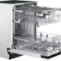 Praktisch is de grote inhoud van 14 couverts in de Samsung DW60M6050BB inbouw vaatwasser