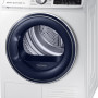 De Samsung DV90N62632W heeft een overzichtelijk eenknops bediening ondersteunt met een LCD display.