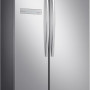 De Samsung RS54N3003SL is uitgevoerd zonder dispenser en heeft daardoor zeel veel inhoud in het vriesgedeelte