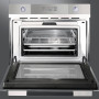 Frontaanzicht van de SC45V2 inbouw stoomoven van SMEG