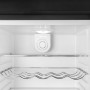 Schneider SCB300VB retro jaren 50 koelkast - mat zwart