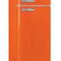 Schneider SCDD208VFLO retro jaren 50 koelkast - oranje