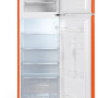 Schneider SCDD208VFLO retro jaren 50 koelkast - oranje
