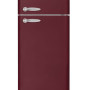 Schneider SCDD309VWR retro jaren 50 koelkast - donker rood