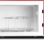 Schneider SMW23VMR retro jaren 50 magnetron - met grill - rood