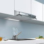 De Siemens LU17153 afzuigkap onderbouw is voorzien van heldere halogeen verlichting
