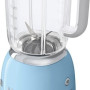 De Smeg BLF01PBEU blender blauw heeft een inhoud van 1,5 liter