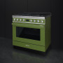 Smeg CPF9GMOGNLK gas fornuis olijfgroen