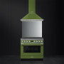 Smeg  CPF9GMOGNLK fornuis in combinatie met KPF9OG afzuigkap uit dezelfde lijn.