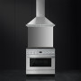 Smeg CPF9GMXNLK  fornuis in combinatie met KPF9X afzuigkap uit dezelfde lijn.
