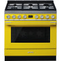 Smeg CPF9GMYWNLK gas fornuis geel