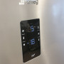 Het bedieningspaneel van de Smeg FC400X2PE fraai geintegreerd in het roestvrijstaal