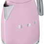 De Smeg KLF03PKEU waterkoker roze heeft een rvs schenktuit