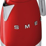 De Smeg KLF04RDEU waterkoker rood is uitgerust met het rode retro jaren 50 design