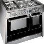 Steel G10FF6 fornuis zwart - Genesi