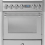 Steel G7F-4I rvs fornuis - Genesi - 70 cm. breed