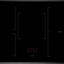 Steel DSW-E9F-5FI Enfasi inductie fornuis - rvs - 90 cm.
