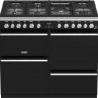 Het Stoves Precision DX S1000DF EU BK zwart fornuis heeft wel zeven branders