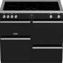 De Stoves Precision DX S1000 Ei BK zwart inductie fornuis heeft ovens met verschillende functionaliteit