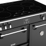 Het Stoves Richmond S900 EI zwart inductie fornuis heeft een inductieplaat met vijf zones