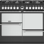 Stoves Sterling S1100 DF Deluxe zwart fornuis