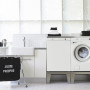 De Asko T754HP warmtepomp droger is eveneens als side by side set te plaatsen met bijpassende ASKO wasmachine