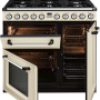 Foto van het SMEG fornuis TR93CNLK uitgevoerd met geopende deuren.