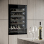 V-Zug Winecooler 90 SL inbouw wijnkoelkast - nis 88 cm - zwart glas linksdraaiend