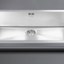De Smeg VQ72F2 is een vlak inbouw spoelbak voor montage in het aanrechtblad
