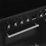 Smeg CX93IMBL inductie fornuis met 3 ovens - zwart - 90 cm. breed