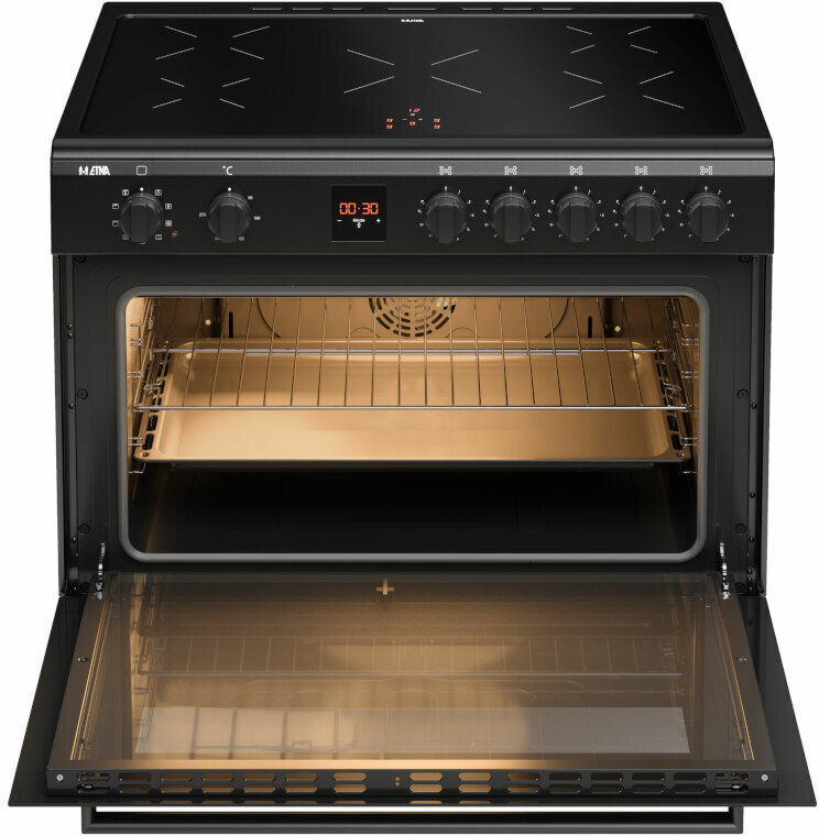 Etna FI590ZWA inductie fornuis - zwart - De Schouw Witgoed