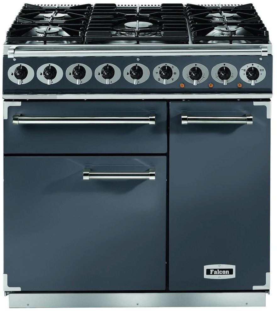 Falcon Deluxe 900 Gas Gas Fornuis Zwart falcon-deluxe-900-gas-gas-fornuis-zwart