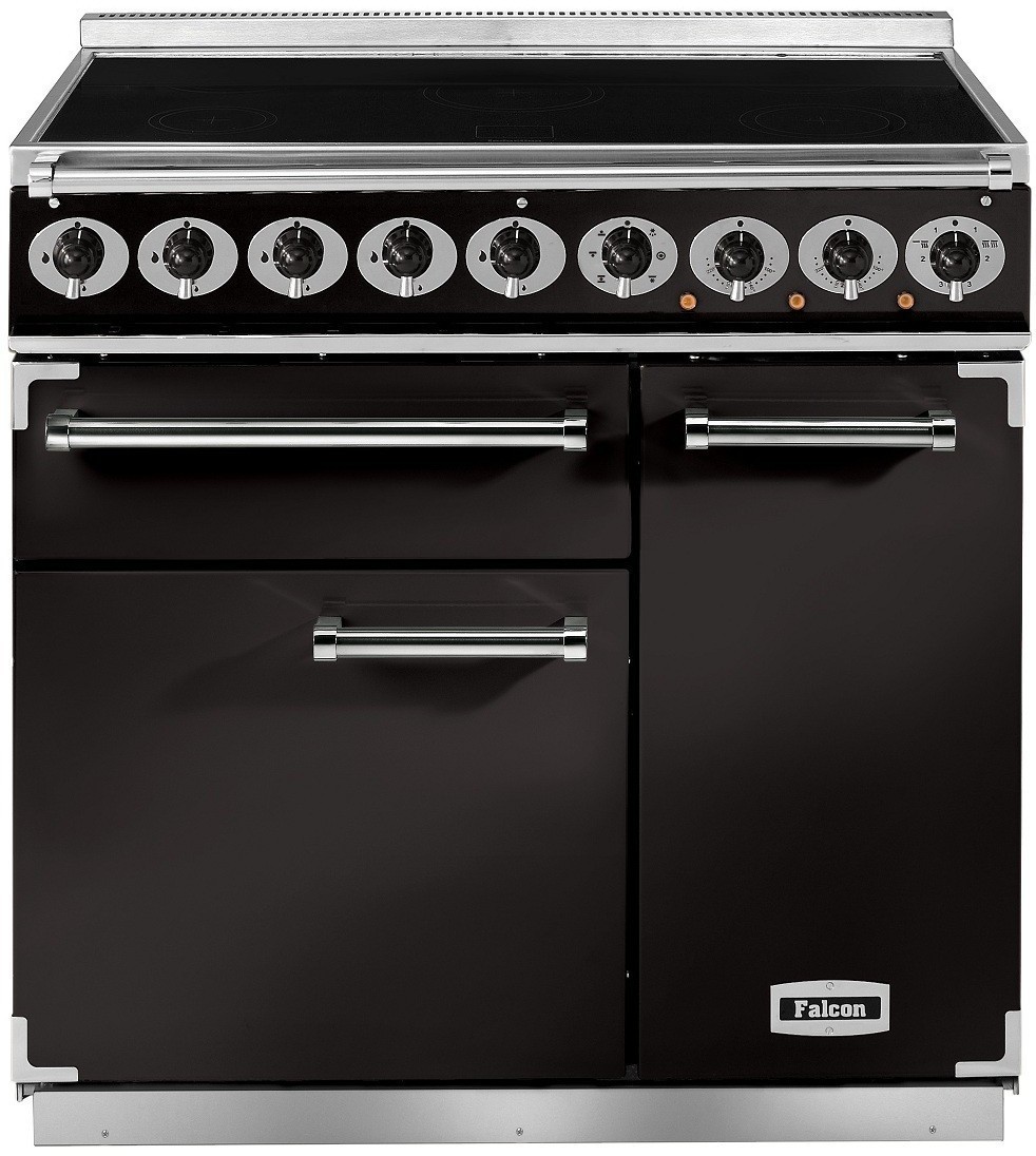 Falcon Deluxe 900 Inductie Inductie Fornuis Zwart
