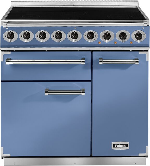 Falcon Deluxe 900 Inductie Chinese Blue Fornuis