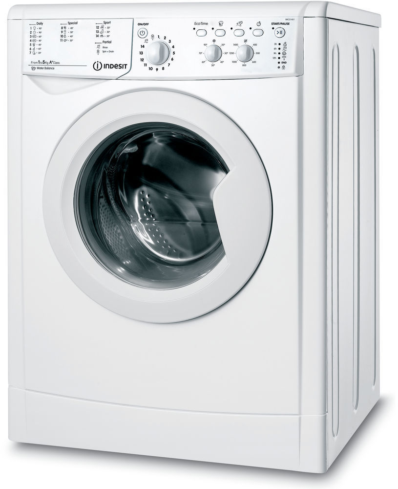 gebaar Zorgvuldig lezen Wiskunde Indesit IWC51451EU wasmachine, 5 kg. en 1400 toeren