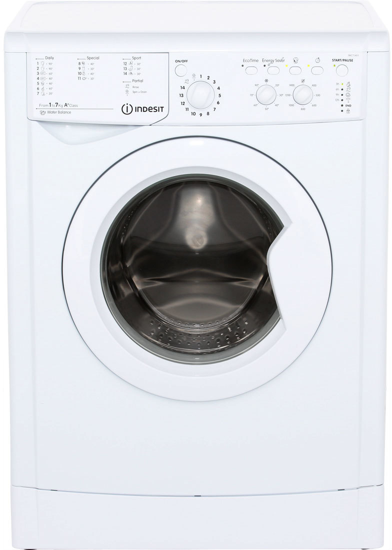 petticoat Scorch Uitscheiden Indesit IWC 71451 ECO wasmachine, 7 kg. en 1400 toeren