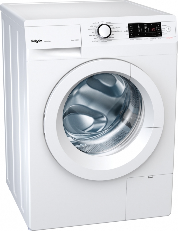 delicaat Whirlpool Gemeenten Pelgrim PWM110WIT wasmachine, 7 kg. en 1400 toeren
