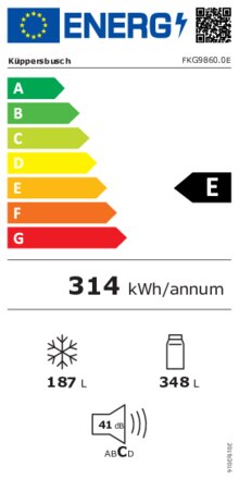 Energielabel KUPPERSBUSCH koelkast FKG9860.0E
