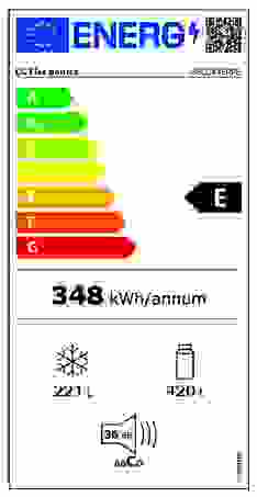 Energielabel LG side by side koelkast GSLC41EPPE